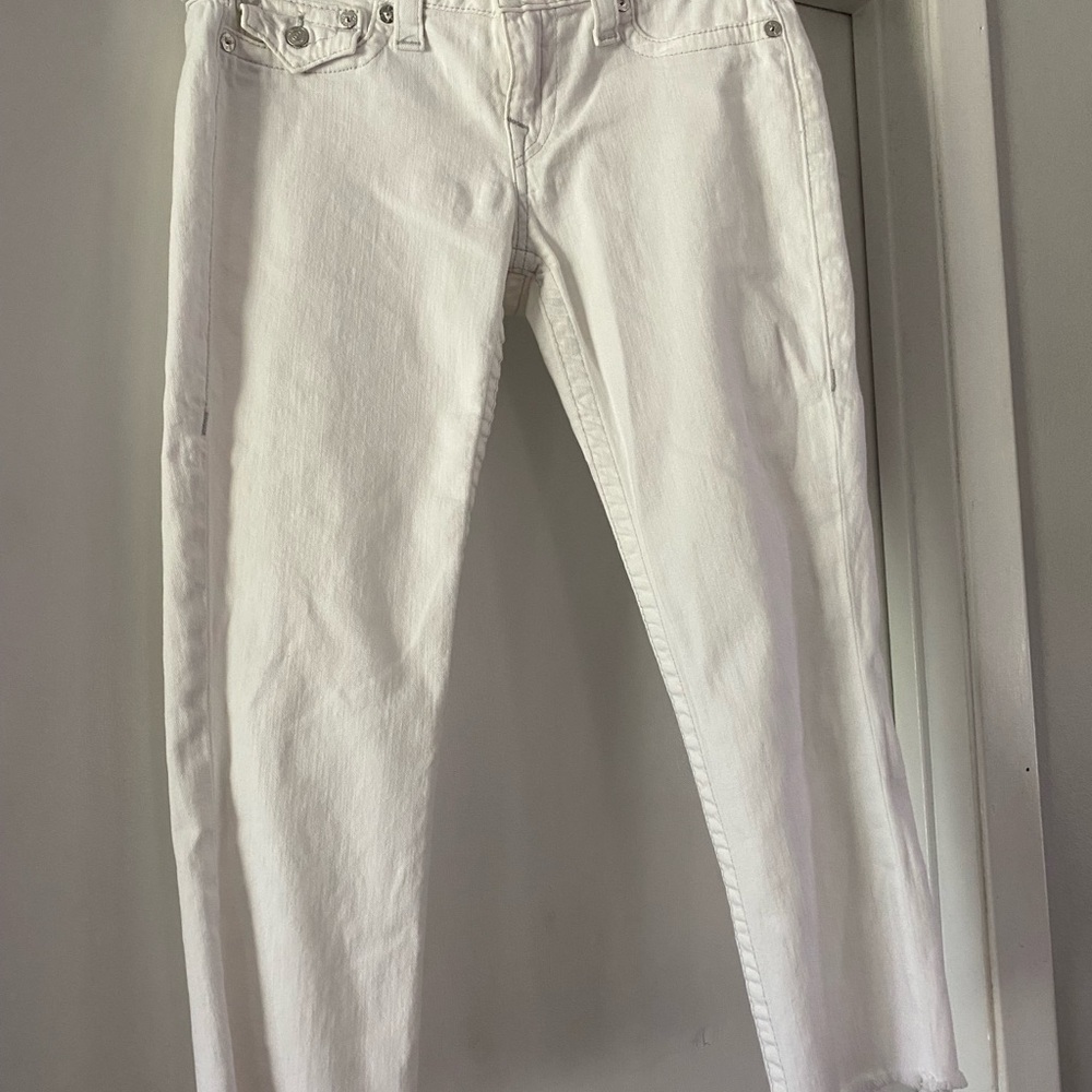 True Religion cropped raw hem women’s jeans 30x24